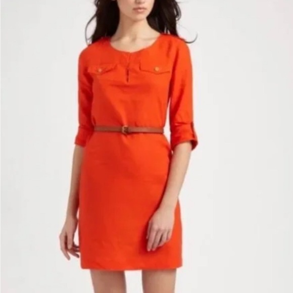 TORY BURCHRed Long Sleeve Dress